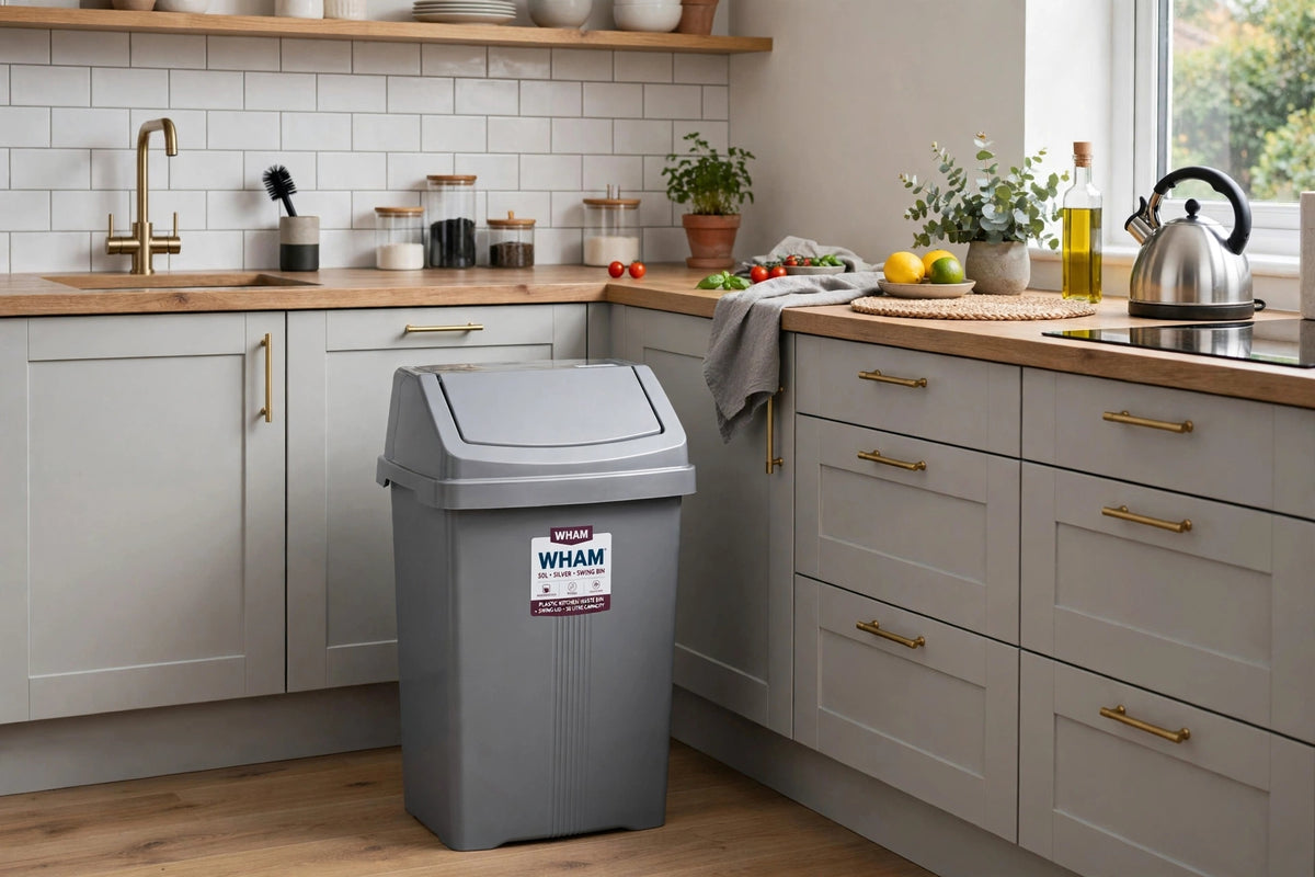 Plastic swing bin