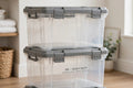 Plastic Storage Box with Lid 30L - Heavy Duty