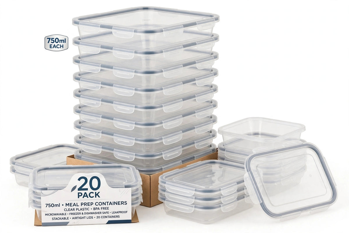 Plastic food containers ( pack of 20)